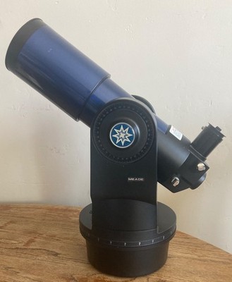 MEADE ETX-80 TELESCOPE, Battery Holder, Remote Handset. Tested: Gears & Clarity 