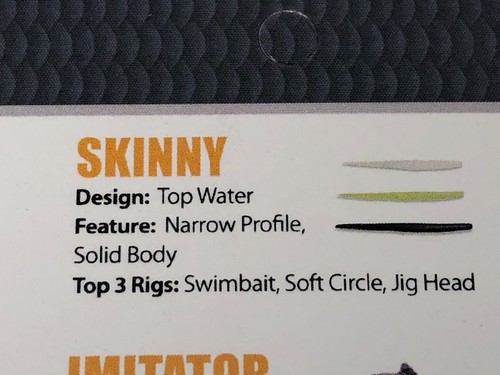 NEW (2) Hogy Skinny Softbait 6" , Chartreuse Green - 第 5/5 張圖片