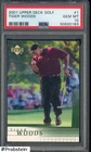 2001 Upper Deck Golf #1 Tiger Woods RC Rookie PSA 10 GEM MINT