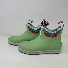 XTRATUF Women s 6" FisheWear Ankle Deck Boot Seafoam/Bonefish Sz 6
