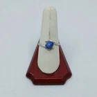 Vintage Sterling Silver 925 Blue Star Sapphire Imitation Ring 9.5 1.7g