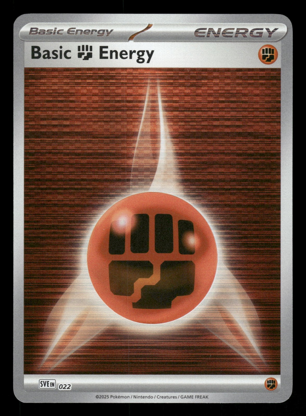 Basic Fighting Energy 022/8 Holo Scarlet & Violet Energies NM