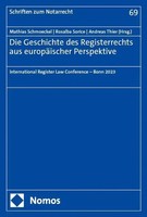 Mathias Schmoeckel (U. A.) | Die Geschichte Des Registerrechts Aus...