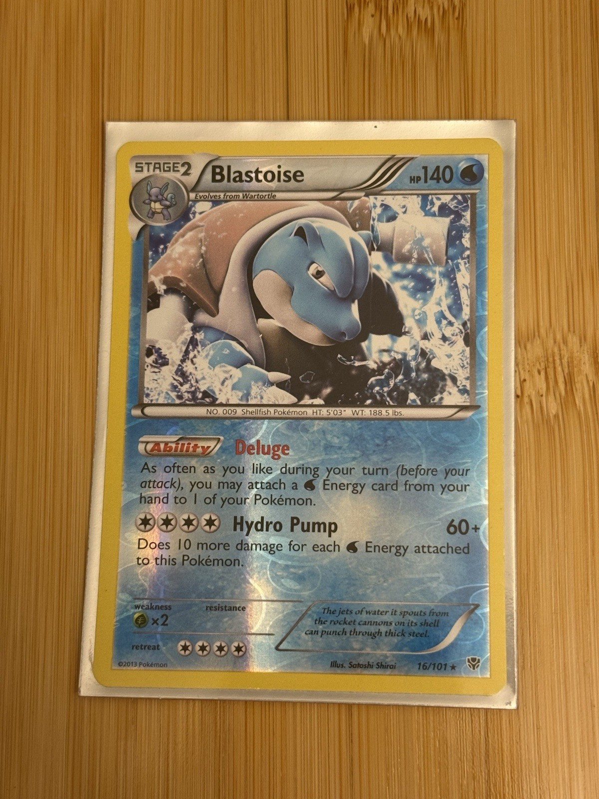 Pokemon TCG Blastoise Reverse Rare 16/101 Plasma Blast