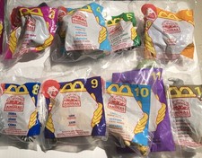 9 pc lot Disney's ANIMAL KINGDOM toys sealed bags McDonalds 1998 near complete