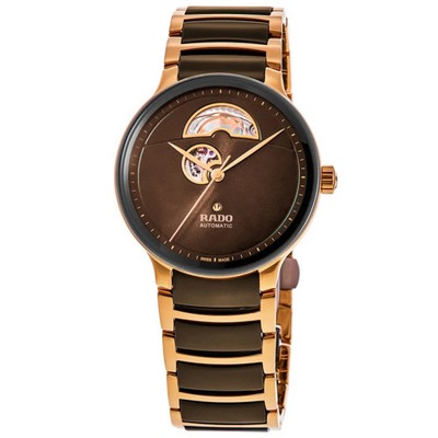 New Rado Centrix Automatic Open Heart Brown Dial Men's Watch R30013302
