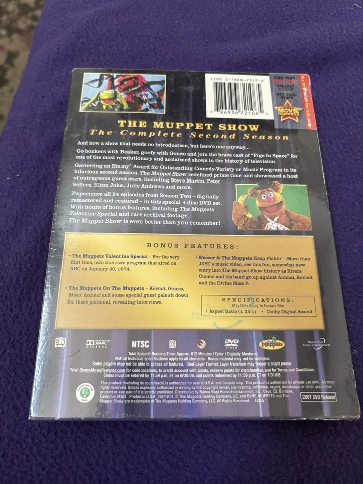 The Muppet Show Season Two (4-Disc Set) Complete 2nd Season - Brand New & Sealed - Image 2 of 2