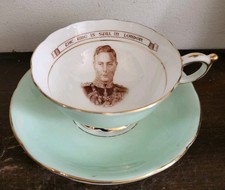 Paragon England Tea Cup And Saucer 1940s Patriotic Series King George VI
