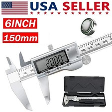 Digital Caliper Micrometer Lcd Gauge Vernier Electronic Measuring Tool 6 150mm