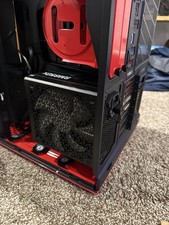 HYTE Y70 ATX Mid Tower Computer Case Red Black Tempered Glass Steel