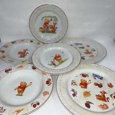 Vintage Disney Direct Winnie The Pooh 6 Piece Dinnerware, Rare and HTF