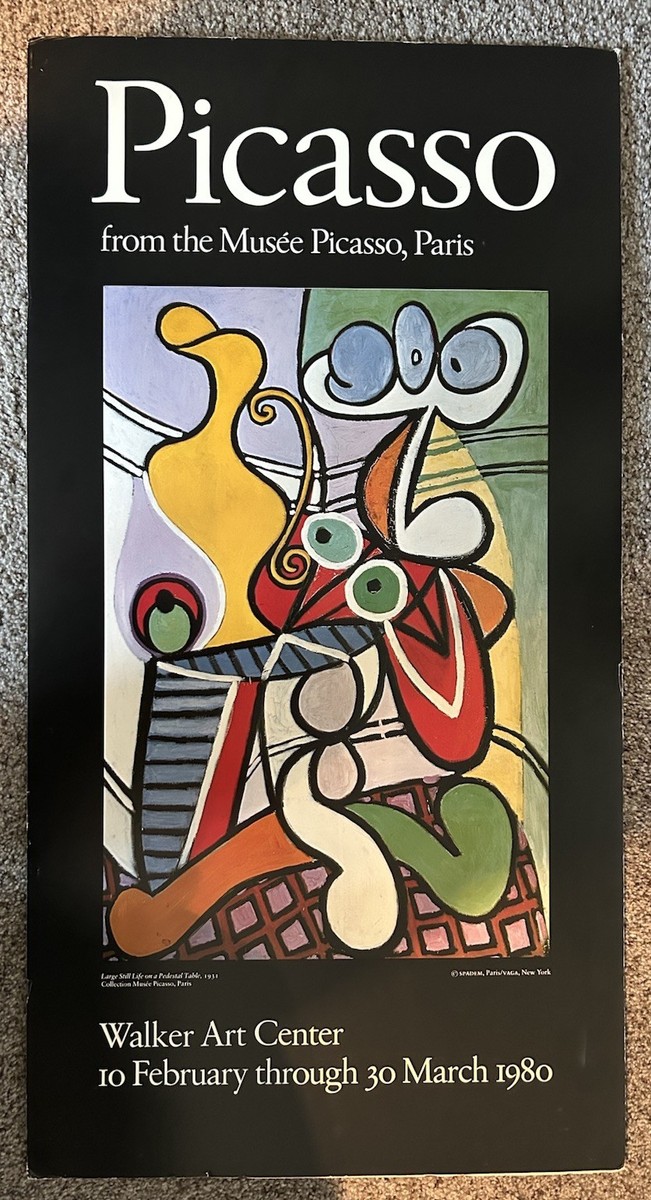 VINTAGE PICASSO Walker Art Center Picasso Poster 1980 Foam