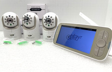 USED INFANT OPTICS DXR-8 PRO BABY CHILD MONITOR 3 CAMERA SYSTEM TESTED