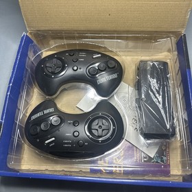 Sega Genesis Sega CD Acclaim Dual Turbo Controllers Wireless Remote System / Box