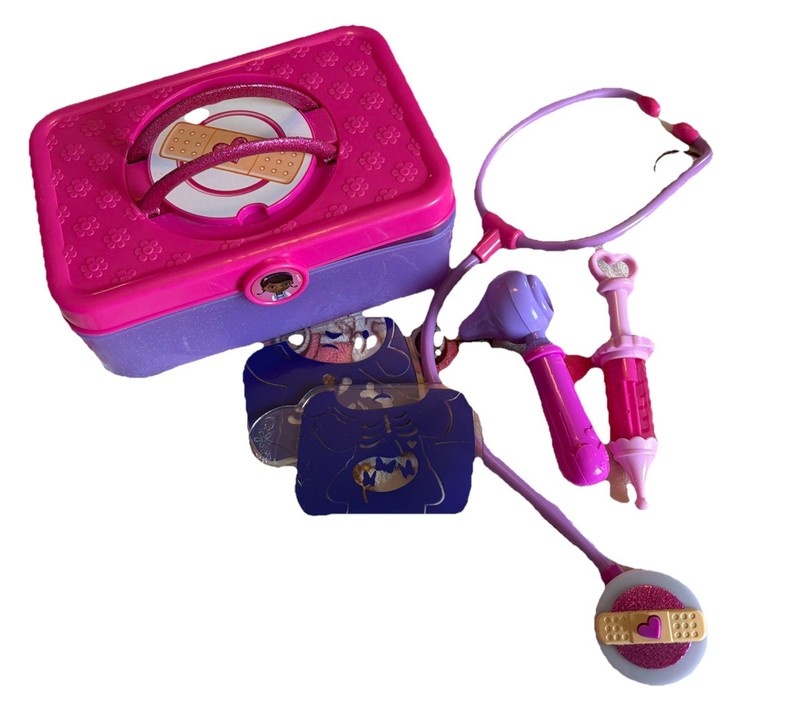 Disney Junior Doc McStuffins Medical Carrying Case Box/Bag Stethoscope Supplies