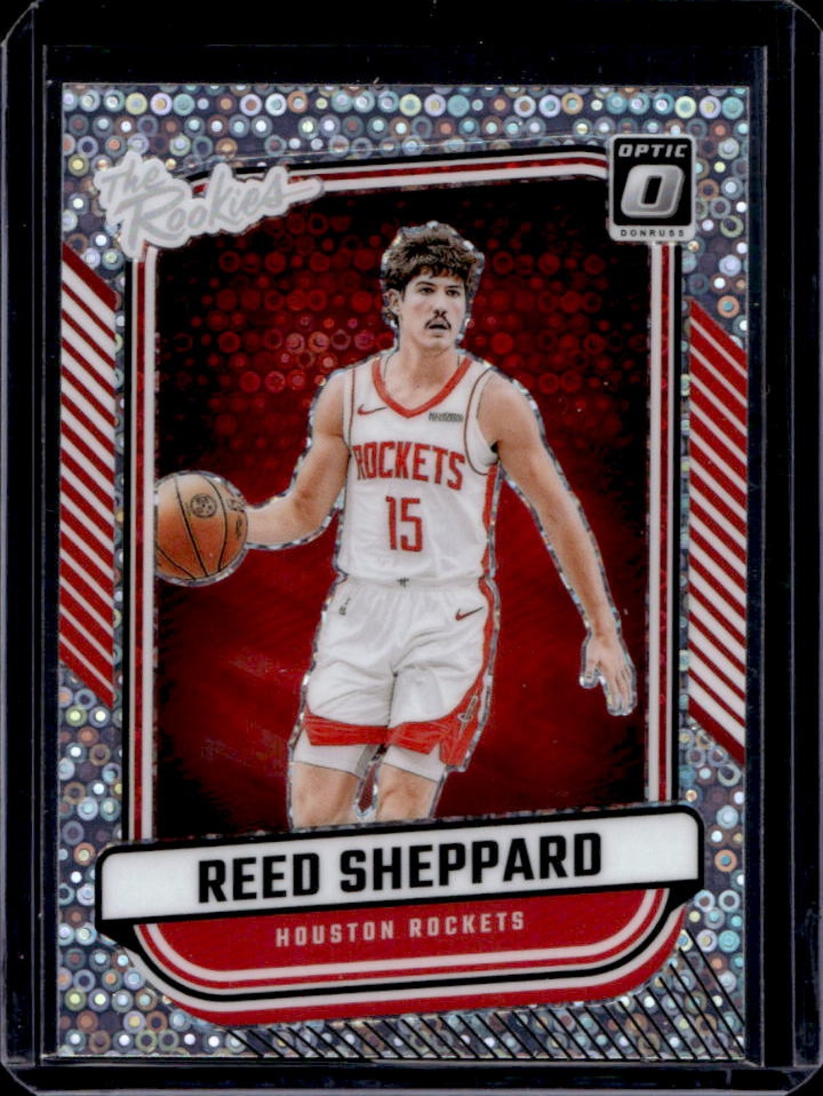2024-25 Donruss Optic Reed Sheppard The Rookies Fast Break Holo RC #3 Rockets
