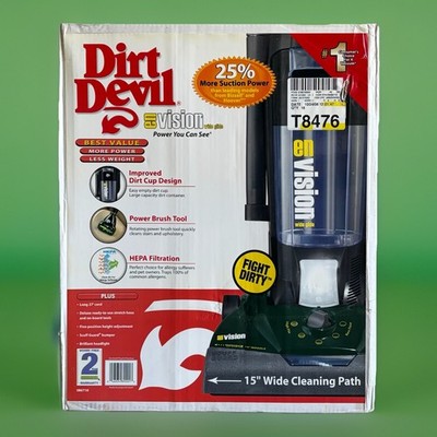 Dirt Devil Vacuum En Vision Bagless Upright and Canister Hepa Filtration, NIB