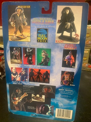 Legends of Horror SHRIEKER Actionfigur 1998 Full Moon Toys mit brauner Kleidung Neu in OVP - Bild 2 von 2