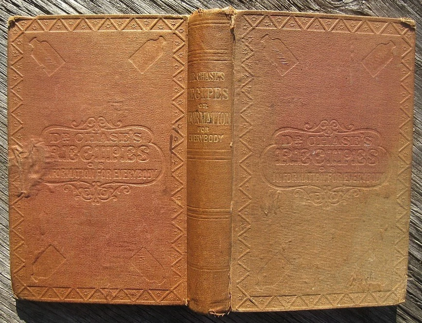 1867  Antique Cookbook Pioneer Frontier Farm Home Household Herbal Healing  Beer - Image 2 of 4