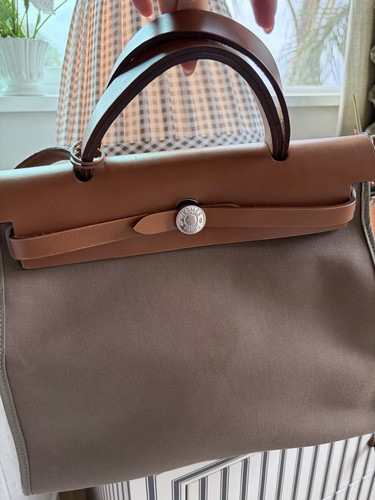 Hermes Herbag Toile and Cache Hunter Her bag Zip 31