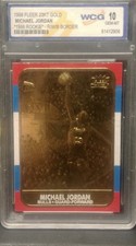 1998 Michael Jordan Fleer '86 Rookie 23KT Gold Card Signature Series GEM MINT 10