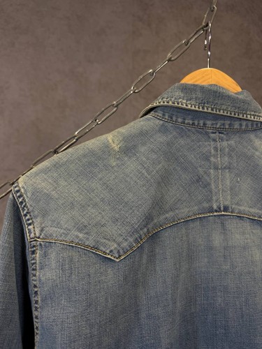 Zara Man distressed denim shirt - Picture 7 of 9