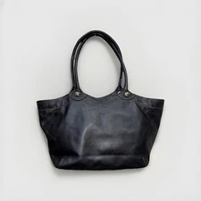 Coach Vtg Black Leather Legacy Bleeker Shoulder Bag Tote F14383 Classic Retro