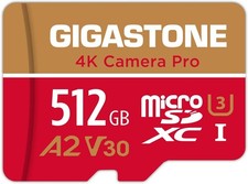 Gigastone 512GB Micro SD Card A2 V30 4K 150MB/s 5Yr Data Recovery