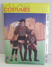 McCall's Costumes 8450 Medieval or Renaissance Outfit Men's Large 42, 44 Uncut
