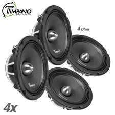 4x Timpano TPT-NEO6-4 BULLET 6.5  Midrange Neodymium Car Speaker 4 Ohm 2400W