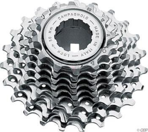 Cassette Campagnolo 8 Vitesses 12-23 Dents, Argent, Pour Vélo Route/cyclocross - Occasion Fonctionnelle