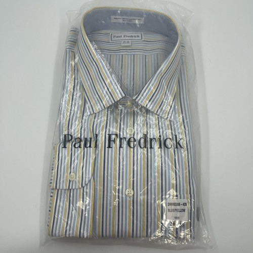 Shirts Regular Men Paul Fredrick Men's Classic Fit Comfort Stretch Non-Iron  Stripe Dress... Non Iron Stretch Dress Shirt Button Down Collar Dress Shirt