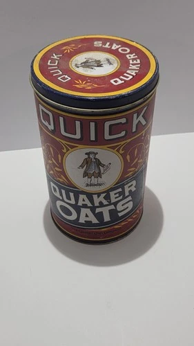Vintage Quaker Oats Limited Edition 1990 Metal Tin 1922 Label Replica