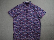 Swag Polo Shirt Mens Large Performance Stretch Dont Give A Putt Skull Golf