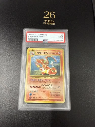 1998 Pokemon Japanese CD Promo Charizard Holo #006 PSA 9
