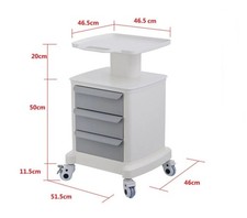 Carro carro de ultrasonido móvil de plástico ABS portátil escáner ultrasónico cajón EE. UU.