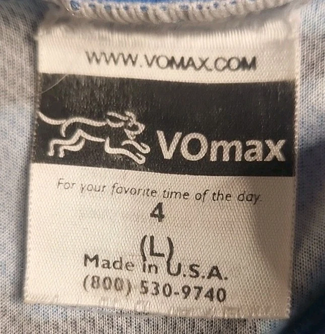 Camiseta deportiva de ciclismo oficial marca VOmax para hombre azul Noble Energy 1/4 cremallera talla grande Foto 3 de 3