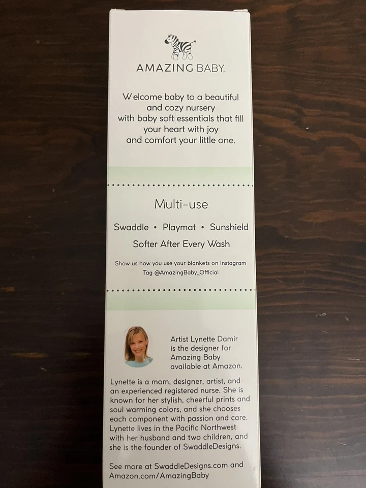 Удивительный ребенок новорожденного муслин пеленки дышащий супер мягкий 36 x 36 зеленый - Изображение 4 из 4