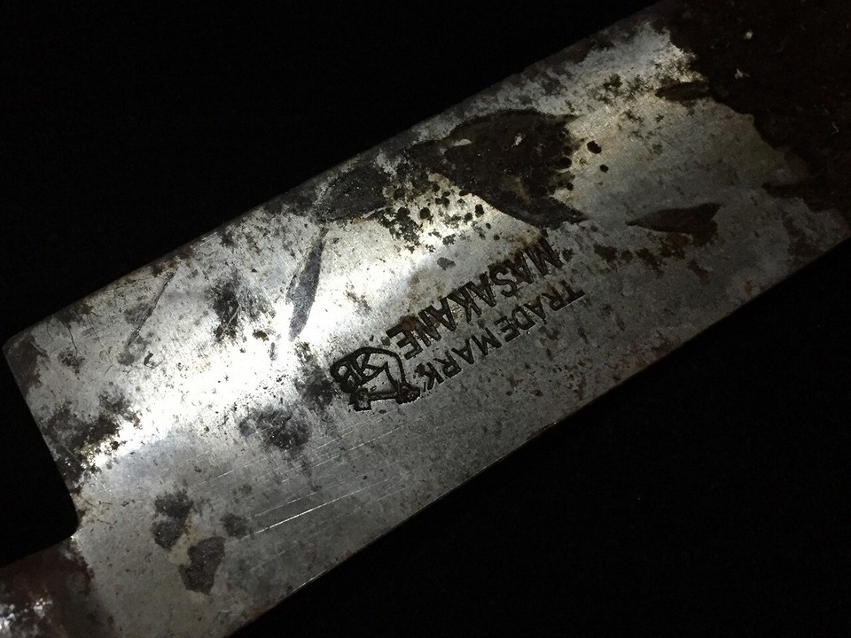 B0081 / Japanese Vintage Kitchen Knife / GYUTO / Signed MASAKANE eBay