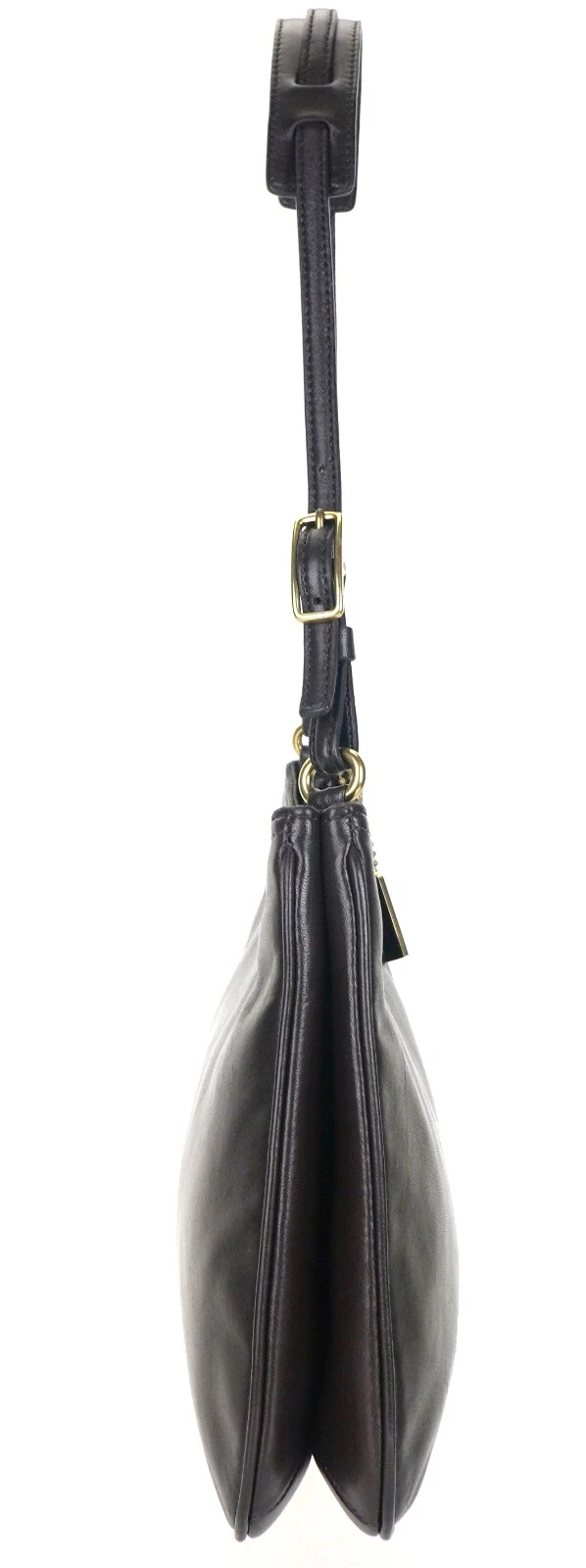 Borsa a tracolla vintage Coach in pelle marrone baguette E1K 8166 ottima!