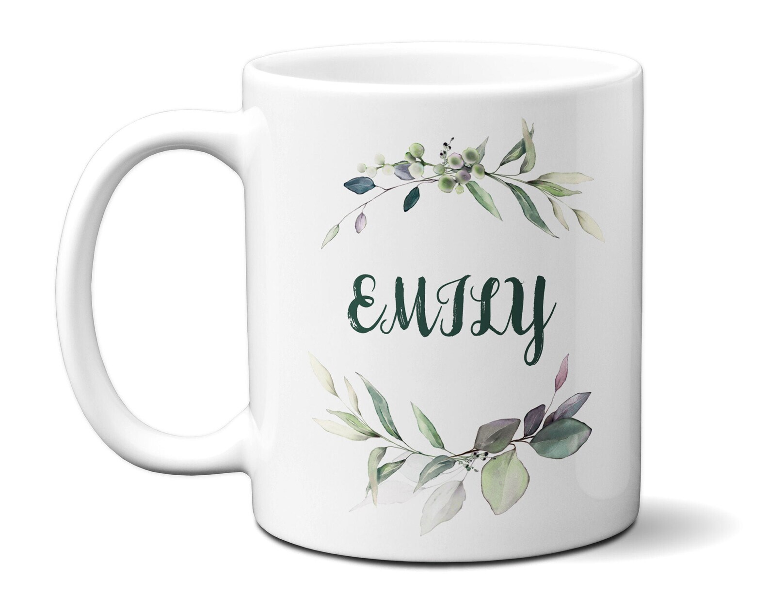 Custom Floral Monogram Coffee Mug for Her - Personalized Gift for Women & Daughters