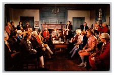 Williamsburg VA Virginia Burgesses Meet in the Raleigh Tavern Chrome Postcard