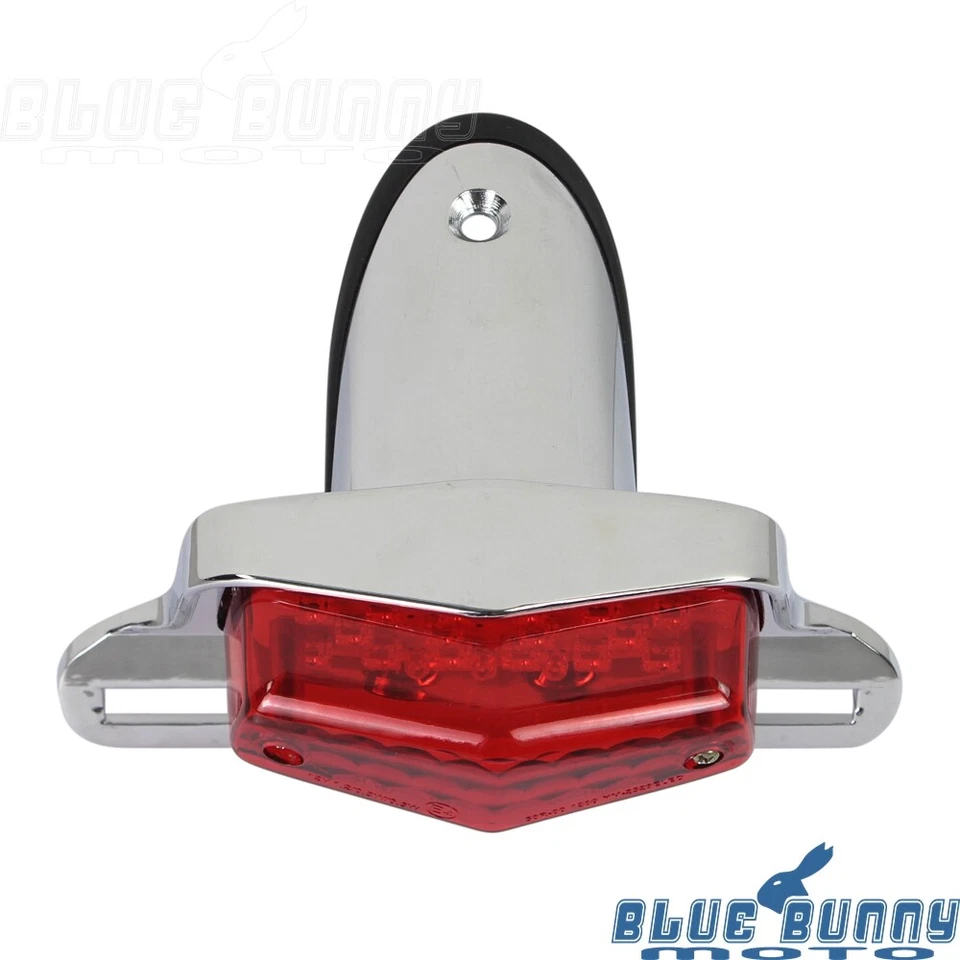 LUCAS Tail LED Brake Light License Plate Lamp Mount For Harley Yamaha Cafe Racer - Image 3 of 4
