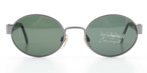 EMPORIO ARMANI Sonnenbrille 081-S 1101 Grau Metallic Glitzer Oval Italy Small - Bild 4 von 11