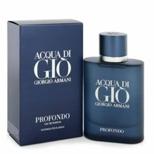 Acqua Di Gio PROFONDO Giorgio Armani Men 4.2 oz 125 ml Eau De Parfum Spray Nib