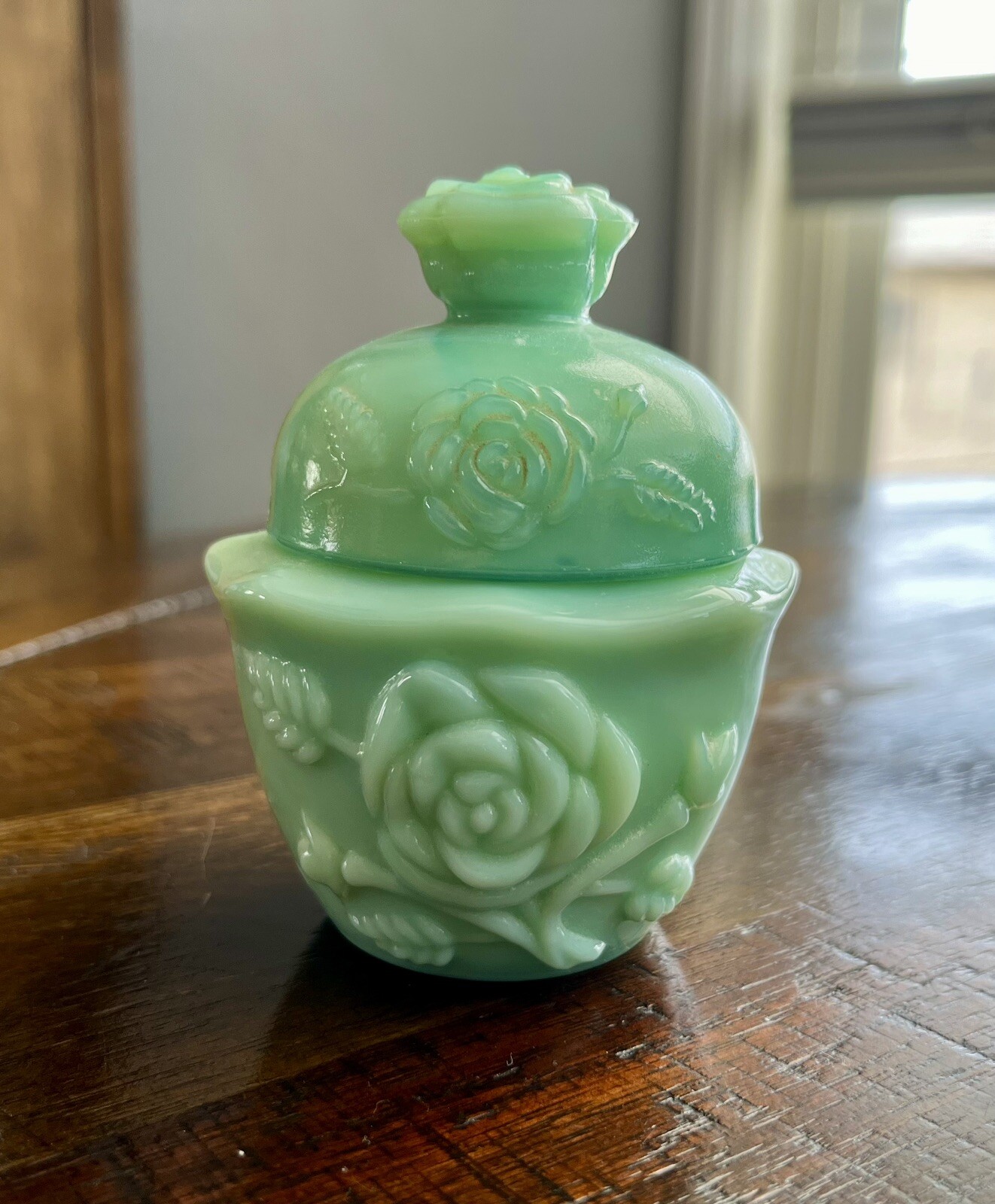 Vintage Tiffany Blue Powder Jar