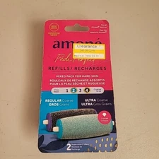 Amope Pedi Perfect Electric Callus Remover Foot File Roller Head Refills, with