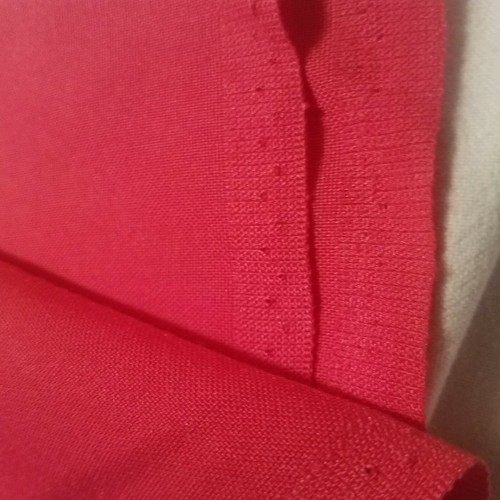 VINTAGE Medium Weight Solid Rose PINK POLYESTER BLEND 66" x 2 3/4 yds - Picture 4 of 6