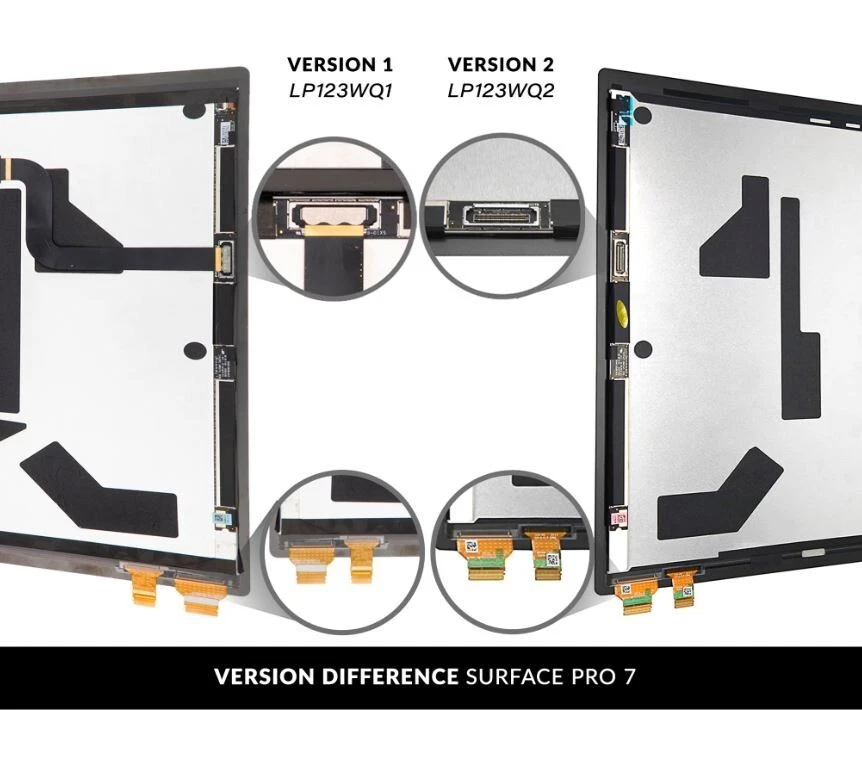 Original For Microsoft Surface Pro 7 LCD Display (LP123WQ2) Ext Cable Included - Image 2 of 4