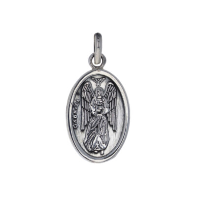 Sterling Silver, Gabriel Archangel Pendant, 18 x 27mm, Religious Pendant, P12175
